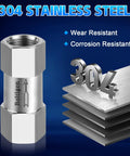 1/2 inch stainless steel spring check valve, wear and corrosion resistant, 304 steel, industrial use