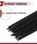 36 Pack 14G Bicycle Spokes 238mm Black Carbon Steel For Wheel Building Rim Replacement And Bike Maintenance