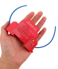 Heat Activated Auto Fire Extinguisher Patch With Drop Dead Aluminum Alloy Housing And Super Sticky Backing in hand, red device