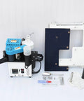 Portable Manual Edge Banding Machine With Glue System For Woodworking 10 To 45mm Banding Tape 110V 765W T90 with accessories