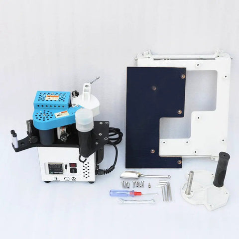 Portable Manual Edge Banding Machine With Glue System For Woodworking 10 To 45mm Banding Tape 110V 765W T90 with accessories