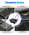 Design features of Beefy 1850W Faceting Grinder And Polisher For Jewelry Making And DIY Projects, Table Saw Style Tool