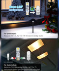Illustration showing Bright T5 Wedge Base LED Bulbs 12V 1.5W for landscape lights and automotive interior use