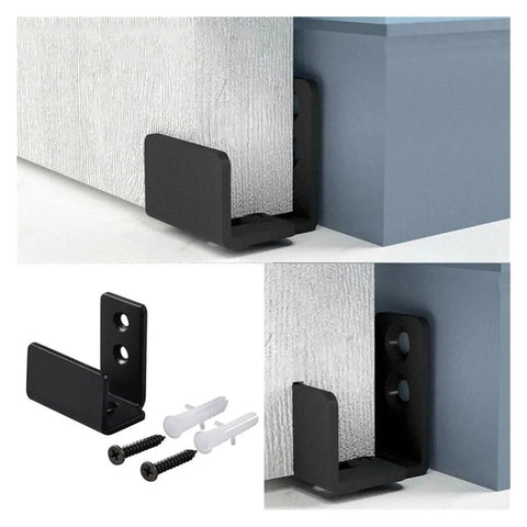 Full Extension Drawer Slides with Adjustable Track for Cabinets and Doors, wall-mount brackets, screws and anchors shown