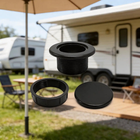 Removable Cap Umbrella Hole Plug For Patio Tables 1.63 Inch Abs Insert With Weatherproof Debris Blocking Seal outdoor setting