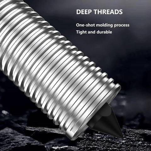 Close-up of threaded metal part from Beefy 3 Jaw Bearing Puller Kit With 6-Inch Chuck Vertical And Horizontal Pullers