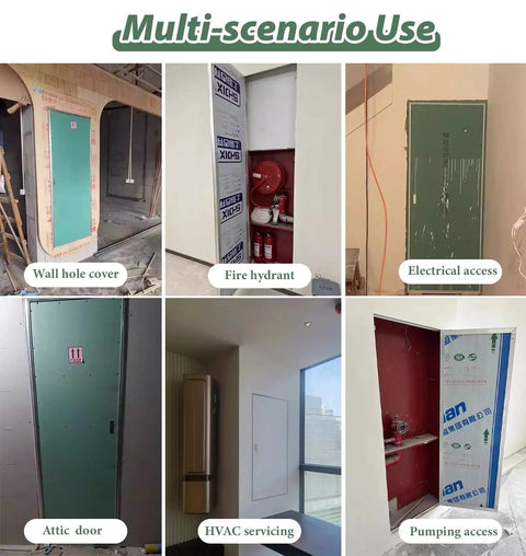 No Sweat Install Aluminum Frame Drywall Access Door Hidden Plumbing Inspection Hatch Paintable Ceiling Service Panel 32X38 Inch in various uses