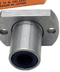 Sleek Low Profile LMH12UU Linear Bearing Cut Flange Design For Tight Fits In 3D Printers And CNC Machines, 12mm bore, high carbon steel.