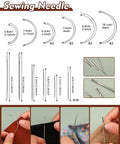 Heavy Duty All In One Sewing Kit For Cars, Carpets, Shoes, And Backpacks Includes 25 Hand Needles sizes view and sewing demonstrations