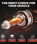 Close-up of Two Piece Front Left Or Right CV Axle Shaft Assembly for Chevy Cadillac GMC SUVs and Trucks in steel material