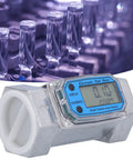 Industrial 2In Turbine Flow Meter With Digital End Turbine Meter For Liquid Fuel Water Gas Oil, Electronic Flowmeter display