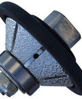 Heavy Duty Diamond Profile Wheel For Grinder Polisher 45 Degree Bevel Angle 15 Millimeter High With Nine Sixteenth Inch Arbor Wet Or Dry Use Vacuum Brazed