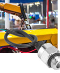 High Precision Pressure Sensor Transducer For Water Oil Fuel And Air, 1/8 Inch NPT Thread, Stainless Steel Construction, Analog Output, 100 PSI, Compact Durable Instrument For Industrial Use installed on equipment