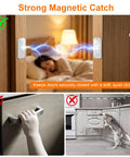 Ultra Thin Magnetic Cabinet Door Catch Kit With Strong Adhesive Magnets For Cabinets And Drawers 6 Pack Keeps Doors Quietly Closed