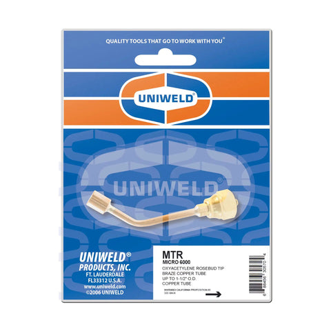 Mini Rosebud Heating Tip For Torch Brazing Copper Elbow With Brass Mixer And Nut in retail packaging