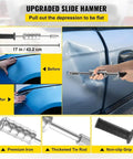 Heavy Duty Stud Welder Dent Repair Kit With Adjustable Current And Time For Quick Auto Body Dent Fix, Pro Grade Spot Welder with slide hammer and non-slip grip handling car dent