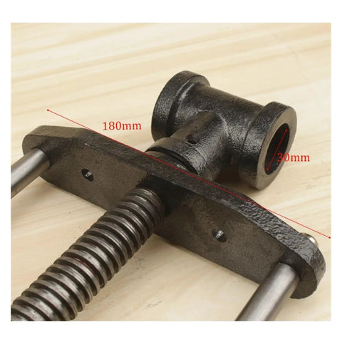 7 Inch Quick Release Bench Vise Featuring 360 Swivel Head And Multi Jaw Design For Tight Clamping of thick metal parts with measurements