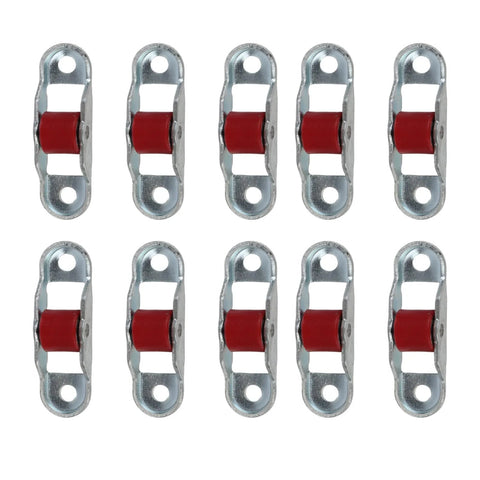 Sliding Window Pulley Roller Set 10 Pieces Durable Stainless Steel With Base For Cabinets And Doors Silent Jam Free Plastic Wheel 12mm Wide For Smooth Sliding Windows And Cabinets Includes Mounting Hardware