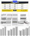 60Pcs 12 Size 304 Stainless Steel Dowel Pins Set M6 M8 M10 Assortment For Shelf Support Peg Pins And Rod Fasteners Durable Hardware