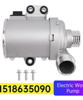 Electric Water Pump For BMW M135i M2 M235i 335i Cooling System Replaces A0005001986 showing silver pump with connectors and screws.