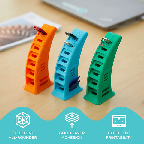 Badass Teal Petg 3D Printer Filament 2.85Mm 1Kg Spool With Tight Plus Minus Point Zero Three Mm Accuracy For Smooth No Stress Prints On Almost All Fdm Machines Tougher Than Pla And Totally Worth It