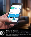 Smart Power Strip With 3 Independent Outlets And 2 USB Ports, app setup on smartphone
