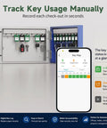 48 Key Lock Box Wall Mount Smart Key Cabinet With Bluetooth And Wi Fi Remote Access And One Time Code for key management
