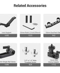 Straight Up Solid 15mm Micro Rod For Camera Rigs, 1.5 Inch Durable Aluminum Mounting Bar related accessories display image.