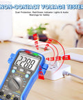 Beefy 4000-Count Auto-Ranging Digital Multimeter Kit For AC/DC Voltage Current Resistance Diodes And Battery Tests with NCV in use