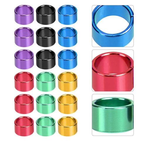 18 Piece Aluminum Pigeon Rings Colorful Bird ID Bands For Pigeon Feet Tagging And Leg Marking Reusable Lightweight Bird Bands