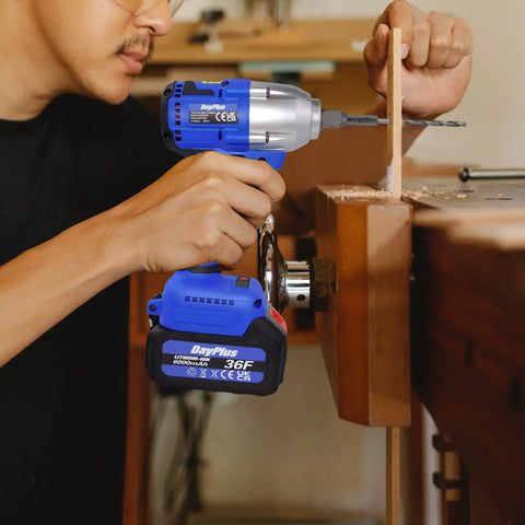 Ansimdida 21V Brushless Cordless Impact Wrench With 420Nm High Torque Heavy Duty Power Tools. Includes 1/2 Inch Chuck Fast Charger And Four Sockets In Complete Set For Car Mechanics And DIY Home Projects