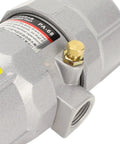 Close-up of Automatic Drain Valve For Pneumatic Systems With Built Tough Aluminum Alloy Body And Adjustable Drain Frequency
