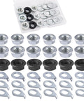 Bike Axle Nuts And Safety Washers Kit For M8 M9.5 M10 Three Sizes Black And Silver Finish with storage box visible