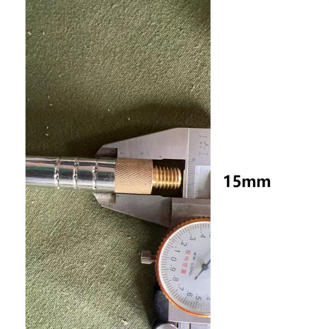 Heavy Duty 201 Stainless Steel Whip Antenna Telescopic 5.6 Meter With M10 External Thread For JPC 12 Mount measuring detail