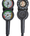 Sub Console 3 Pressure Depth Gauge And Compass For Scuba Diving Red One Size With Builtin Depth Readout And Compass Integrated Dive Instrument