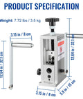 Manual Wire Stripper Machine For Drill With Hand Crank Portable 0.06 To 1 Inch Cable Stripping Tool Product Specifications
