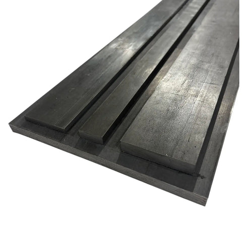 Flat Bar 0.5 By 0.875 By 19 Inches 1018 Cold Finished Steel Bar for machining, welding, and fabrication with smooth finish.