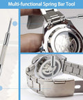 All In One Watch Repair Kit With 60 Batteries And 26 Tools, Back Remover, Case Opener, Spring Bar Tweezers, Ideal For Battery Replacement