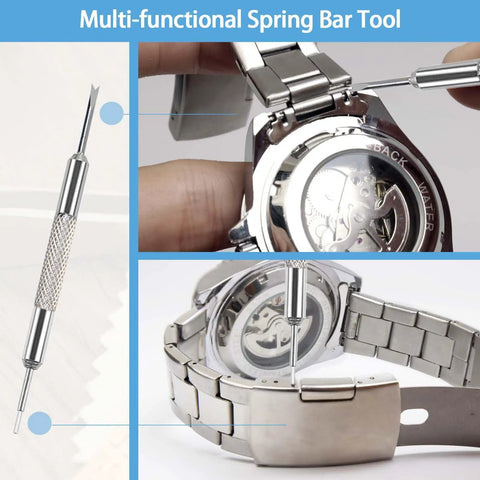 All In One Watch Repair Kit With 60 Batteries And 26 Tools, Back Remover, Case Opener, Spring Bar Tweezers, Ideal For Battery Replacement