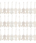 Wooden Dream Catcher Kit For DIY Painting And Decorating, 50 Unfinished Hollow Pendants, Boho Wall Decor For Bedroom, Creative Craft Supplies, Easy To Personalize And Hang, set of 50
