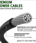 Drive Cable Replacement For Husqvarna Lawn Tractors And Mowers 61 Inch Cable 71 Inch Total Length Fits HD775HW HD800BBC HU700L HU725AWD HU725BBC 7022KR 7022R HD725E 581952101 431650 532431650 532431649 with steel core