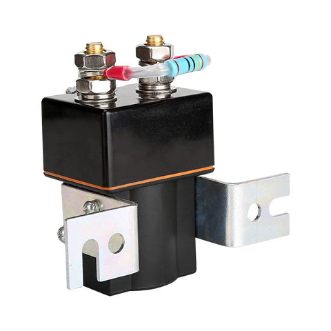 Black 48V solenoid with built-in resistor for Golf Cart 48V Solenoid Upgrade For Club Car DS And Precedent 2000 Up.