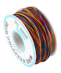 Spool of 280M 30AWG Copper Test Wire With Eight Color Insulation Eight Wire Bundle Tinned Copper Core 0.25mm OD 0.6mm