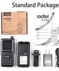 Standard package of Beast Multi Band Ham Radio With 256 Channels And Aviation Air Band NOAA Marine Weather Long Range Handheld Transceiver USB C Charging Wireless Copy Frequency 2800mAh Battery Easy To Use With 1.77 Inch LCD Display.