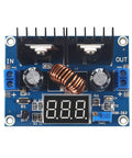 Front view of Three Pack 8A Step Down Buck Converter Voltage Regulator Module With Digital PWM LED Display, Adjustable Input 4 To 40V And Output 1.25 To 36V