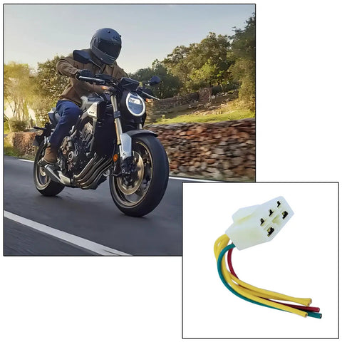 2 Pieces 5 Pin Voltage Regulator Wiring Harness Rectifier Cable Kit For CBF 600 And CBF 400 Motorcycle Models Beefed Up Power Stable Supply Plug And Play Install Durable Reliable Electrical Connection