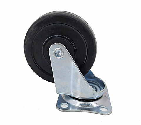 Heavy-Duty 3-Inch Polyurethane Caster Wheels, 110 Lbs Per Wheel with metal mounting plate for smooth movement.