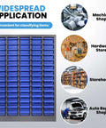 Heavy Duty 75 Drawer Parts Cabinet With 26 By 9 By 36 Inch Steel Frame And ABS Drawers Multi Purpose Nut And Bolt Organizer for Workshop