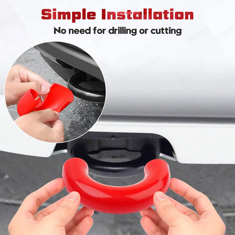 Front Tow Hook Silicone Covers 2Pcs Custom Fit For Ford F150 2004 To 2026 Bronco Base 2021 installation demonstration