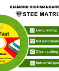Heavy Duty 4.5 Inch Diamond Glass Cutting Blades For Angle Grinder 7/8 Arbor 3 Pack, green disc with glass blade description.